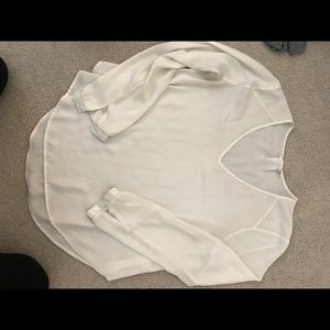 Lush cream colored blouse